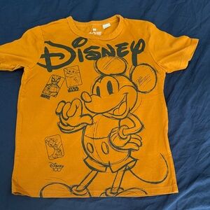 Disney Kids Mustard Mickey Mouse Tee